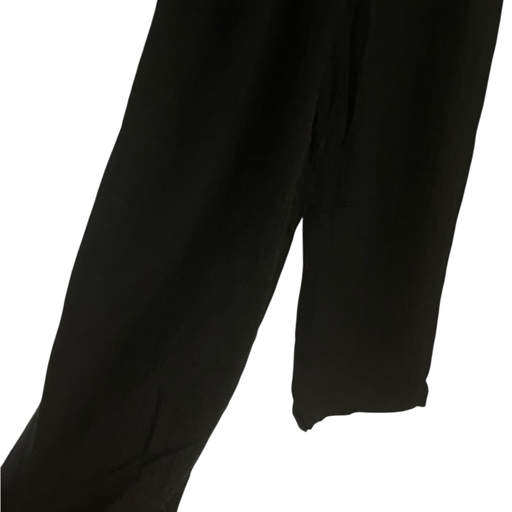 Zara Black Women Pants Wide Leg Size S - Picture 4 of 7